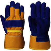 655 Insulated Fitter's Gloves, One Size, Split Cowhide Palm, Boa Inner Lining Action Paper