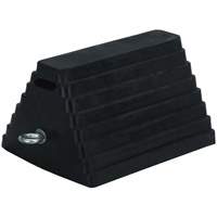 Double-Sided Wheel Chock, 6" x 8", Black SHE792 | Action Paper