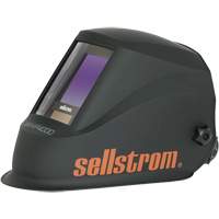WHP4000 Casque de soudage ADF de la s&eacute;rie Premium avec technologie de lentilles bleues extra larges, 3,94" lo x 3,28" la Champ de vision, Noir/Orange Action Paper