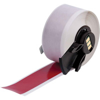 Multi-Purpose Label Tape, Vinyl, Red, 1" Width Action Paper