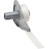 Harsh Environment Multi-Purpose Labels, Polyester, 0.35" L x 0.2" H, Black on Clear Action Paper