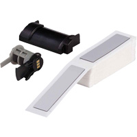 Raised Panel Labels, Polyester, 1" L x 4" H, White Action Paper