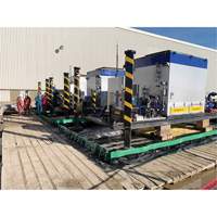 Berme Ultimate Copolymer 2000 Ultra-Containment Berm, Capacit&eacute; 179 gal. US, 4' la x 6' lo x 12" h, Support &agrave; charni&egrave;re Action Paper