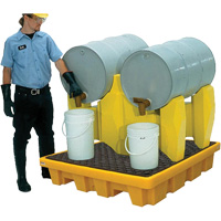 Syst&egrave;me de confinement Ultra-Drum sans drain pour 2 barils, 53" lo x 53" la x 44,8" ha, 1500 gal. US Capacit&eacute; Action Paper