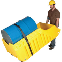 Chariot pour baril, 26,5'' lo x 26,5'' la x 5'' h, Cap. de d&eacute;versement 800 gal. US Action Paper