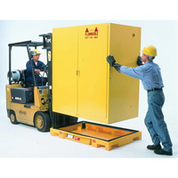 Double Drum Ultra-Safety Cabinet Bladder System&reg;, 63" L x 38.5" W x 6.3" H, 3000 lbs. Load Capacity Action Paper