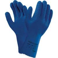 Alphatec&reg; 62-401 Gloves, Size 7, 12.6" L, Rubber Latex, Cotton Inner Lining Action Paper