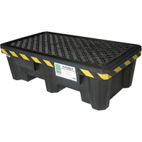 2-Drum Economy Ultra-Spill Pallet&reg;, 66 US gal. Spill Capacity, 53" x 29" x 16.5" Action Paper