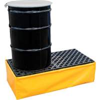 2-Drum Flexible Ultra-Spill Pallet&reg;, 66 US gal. Spill Capacity, 48" x 24" x 14" Action Paper