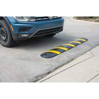 Speed Bump Kit, Rubber, 4' L x 11" W x 2" H Action Paper