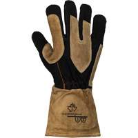 Endura&reg; 505GP MIG Welding Gloves, Grain Goatskin, Size Medium Action Paper