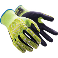 Gants r&eacute;sistants aux chocs Helix 3062IMP, 6/T-petit, Paume en Mousse de nitrile, Poignet &eacute;lastique/Poignet en tricot Action Paper