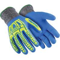 Rig Lizard&reg; Fluid 7102 Cut-Resistant Gloves, Size 5/2X-Small, 13 Gauge, Nitrile Coated, Fibreglass/HPPE Shell, ASTM ANSI Level A4 Action Paper