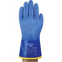 AlphaTec&reg; 23-202 PVC Gloves, Size 8, 11.8" L, Cotton, Fleece Inner Lining Action Paper