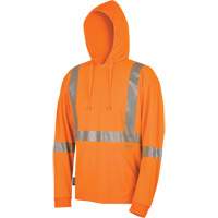 6964 Bird's-Eye Safety Hoodie, Small, High Visibility Orange Action Paper