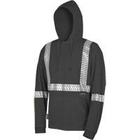 6966 Bird's-Eye Safety Hoodie, Small, Black Action Paper