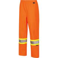 5627W Women's Waterproof Bib Pants, Polyester/Polyurethane, X-Small, High Visibility Orange Action Paper