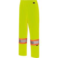 5629W Women's Waterproof Bib Pants, Polyester/Polyurethane, X-Small, High Visibility Lime-Yellow Action Paper