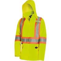 5628W Parka matelass&eacute; de s&eacute;curit&eacute; 300D The Rock, Polyester/Polyur&eacute;thane, Jaune lime haute visibilit&eacute;, T-petit Action Paper