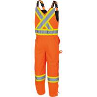 5040 Waterpoof Quilted Safety Overalls, Polyester, Small, High Visibility Orange Action Paper