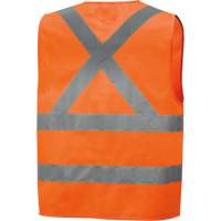 6885 High-Visibility Tricot Safety Vest, High Visibility Orange, Small, Polyester Action Paper