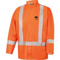 5990J Manteau de s&eacute;curit&eacute; imperm&eacute;able tr&egrave;s robuste ignifuge et r&eacute;sistant aux arcs &eacute;lectriques, Petit, Orange haute visibilit&eacute;, 11 cal/cm² Action Paper