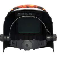 Leadhead&reg; Auto Darkening Welding Helmet, 3.8" L x 3.4" W View Area, 9 - 13 Shade Range Action Paper