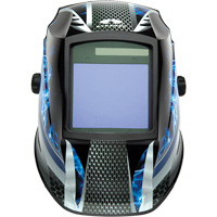 Leadhead&reg; Auto Darkening Welding Helmet, 3.8" L x 3.4" W View Area, 9 - 13 Shade Range Action Paper