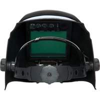 Leadhead&reg; Auto Darkening Welding Helmet, 3.8" L x 3.4" W View Area, 9 - 13 Shade Range, Black Action Paper
