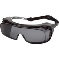 Cappture Plus Safety Goggles, Grey Lens, Anti-Fog, Closed Vent Action Paper
