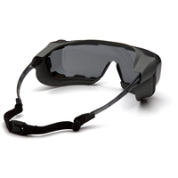 Cappture Plus Safety Goggles, Grey Lens, Anti-Fog, Closed Vent Action Paper