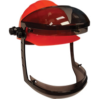 Facetec with Cap Attachment for Slotted Hard Hats, Ratchet Suspension Action Paper