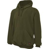 Water Repellent Fleece Pullover Hoodie, Men's, Small, Green Action Paper
