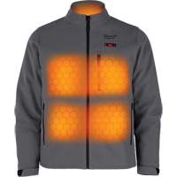 M12 Heated Toughshell Jacket (Jacket Only), Men's, Medium, Grey Action Paper