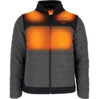 M12 Heated Quietshell Jacket with Battery, Men's, Small, Grey Action Paper