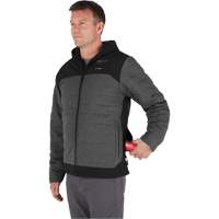 M12 Heated Quietshell Jacket with Battery, Men's, Small, Grey Action Paper