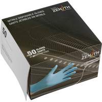 Vending Pack Disposable Gloves, Small, Nitrile, 4.5-mil, Powder-Free, Blue, Class 2 Action Paper
