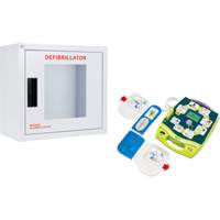 AED Plus&reg; Defibrillator & Wall Cabinet Kit, Semi-Automatic, English, Class 4 Action Paper