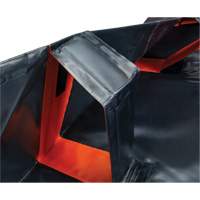 IBX Wall Pop-Up Berm, 268 US gal. Capacity, 6' W x 6' L x 12" H, Snap-Up Bracket Action Paper