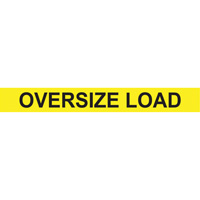 Oversize Load Heavy Haul Sign, Decal/Vinyl, 96" W x 12" H Action Paper