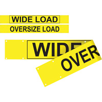 Double Sided Wide Load/Oversized Load Banner, Vinyl, 96" W x 12" H Action Paper