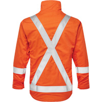 UltraSoft&reg; 7 oz. Skyline Summer Bomber Jacket, Small, High Visibility Orange Action Paper