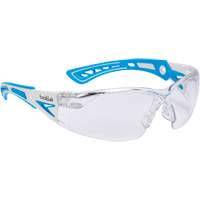 RUSH+ Safety Glasses, Clear Lens, Anti-Fog/Anti-Scratch, ANSI Z87+/Meets/Exceeds CSA Z94.3 Action Paper