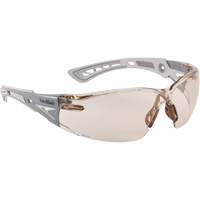 RUSH+ Safety Glasses, Copper Lens, Anti-Fog/Anti-Scratch Action Paper