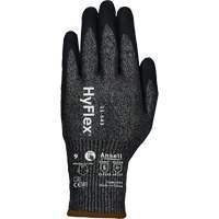 HyFlex&reg; 11-543 Cut Resistant Gloves, Size 6, 13 Gauge, Nitrile Coated, Nylon/Stainless Steel/HPPE/Spandex Shell, ASTM ANSI Level A7/EN 388 Level F Action Paper