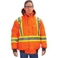 Parka d'hiver imperm&eacute;able 7-en-1, Orange haute visibilit&eacute;, 2T-Grand Action Paper