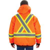 Parka d'hiver imperm&eacute;able 7-en-1, Orange haute visibilit&eacute;, 2T-Grand Action Paper
