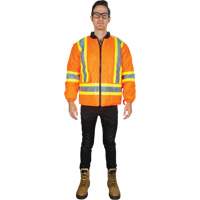 Parka d'hiver imperm&eacute;able 7-en-1, Orange haute visibilit&eacute;, 2T-Grand Action Paper