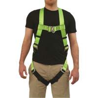 FBH-10000L Contractor Series Safety Harness, CSA Certified, Class AL, 400 lbs. Cap. Action Paper