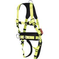 FBH-70110B PeakPro Plus Series Safety Harness with Trauma Strap, CSA Certified, Class AP, Small Action Paper